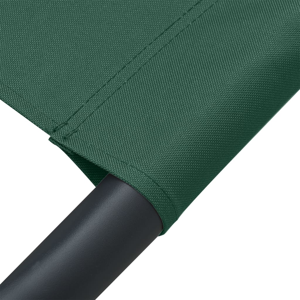 Espreguiçadeira de exterior em tecido verde - Image 6
