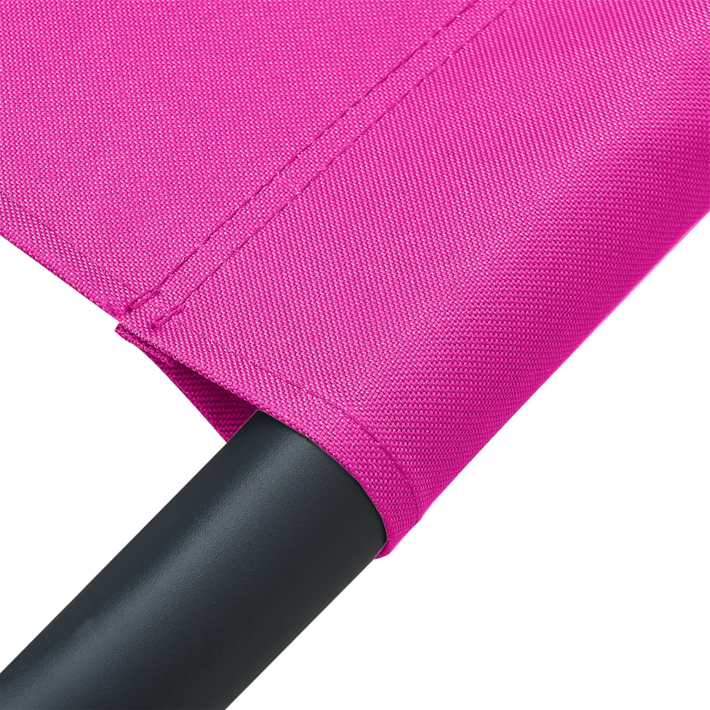 Espreguiçadeira de exterior em tecido cor-de-rosa - Image 6