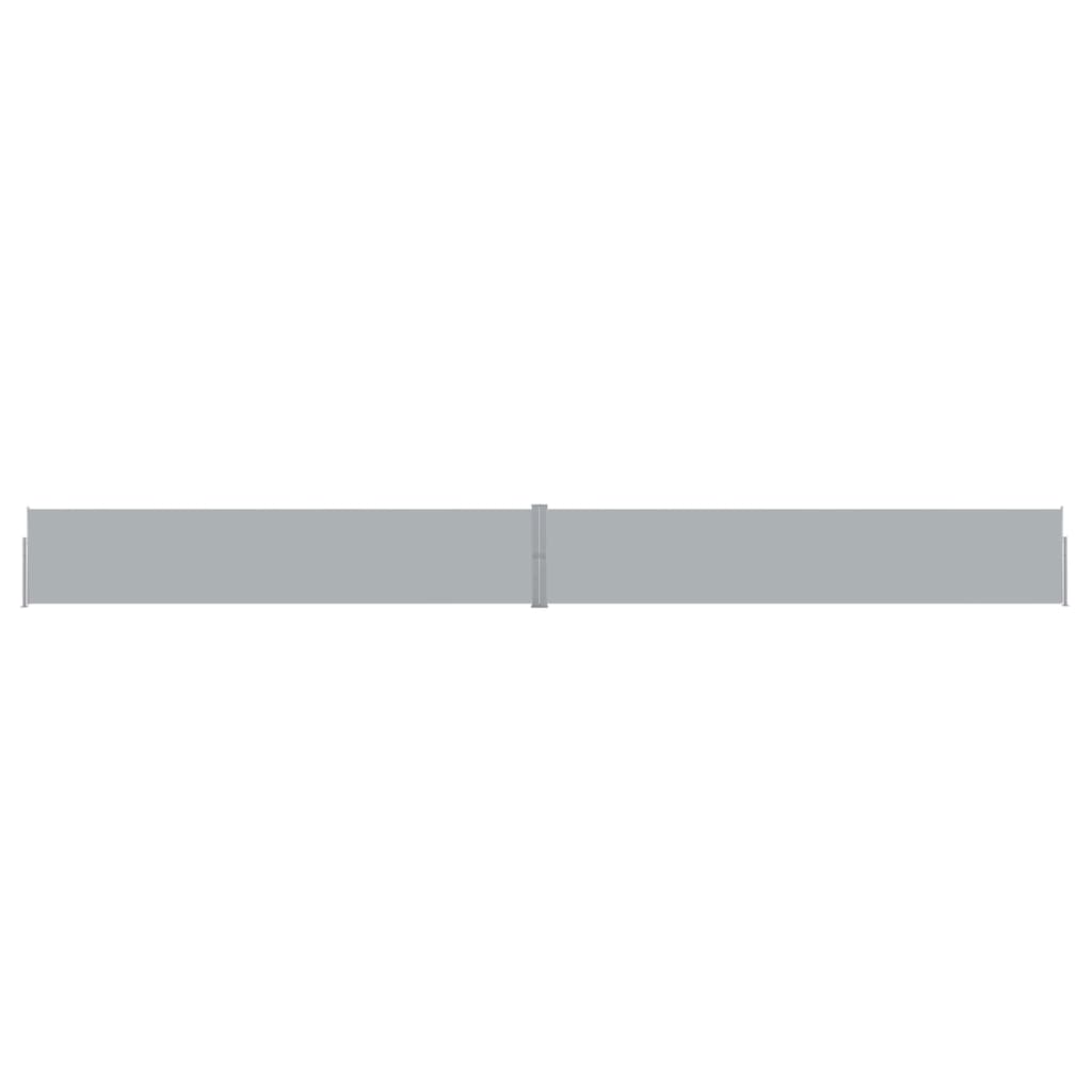 Toldo lateral retrátil para pátio 140x1200 cm antracite