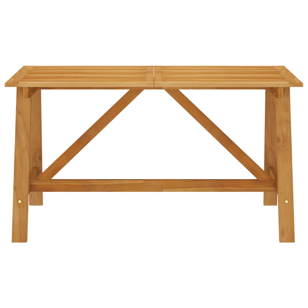 Mesa de jantar p/ jardim 140x70x73,5cm madeira de acácia maciça - Image 2