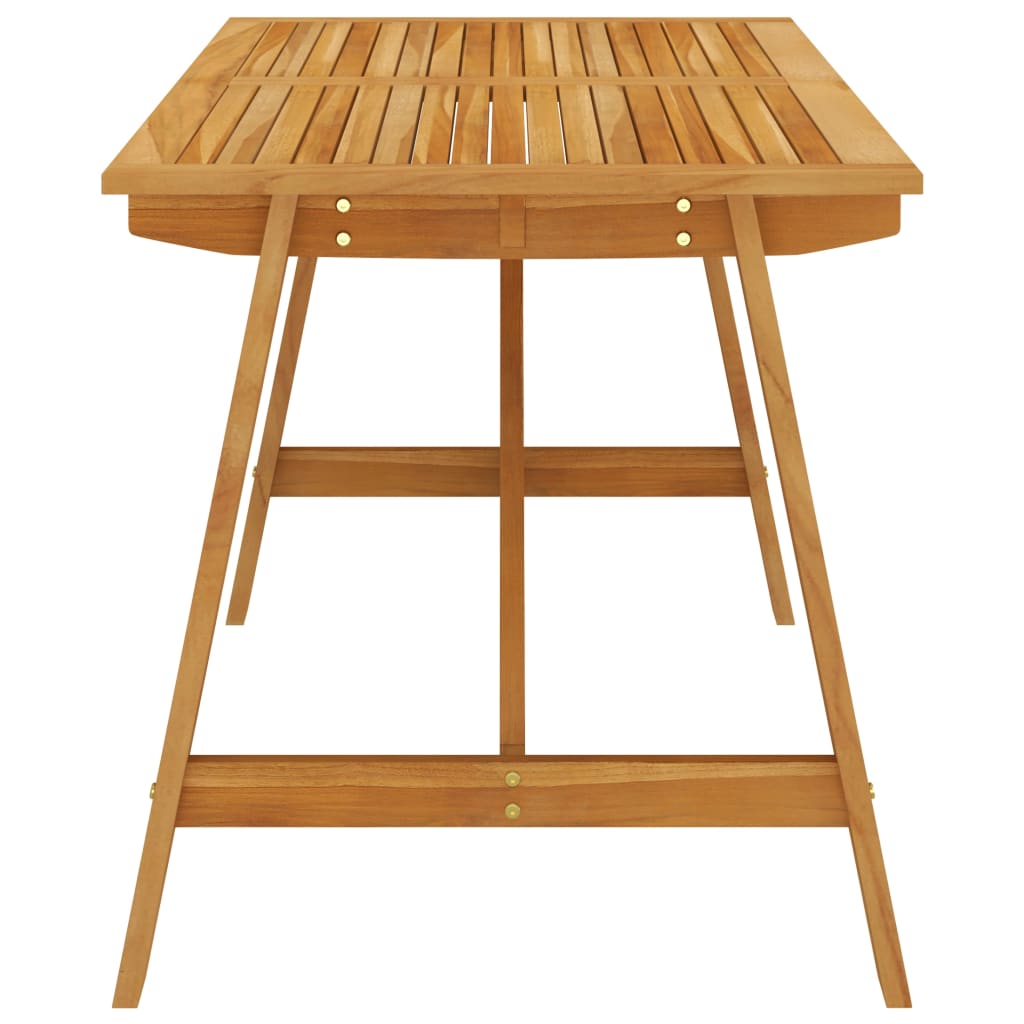 Mesa de jantar p/ jardim 140x70x73,5cm madeira de acácia maciça - Image 3