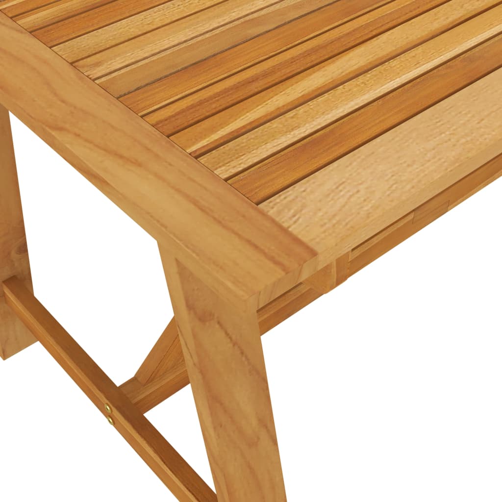 Mesa de jantar p/ jardim 140x70x73,5cm madeira de acácia maciça - Image 5