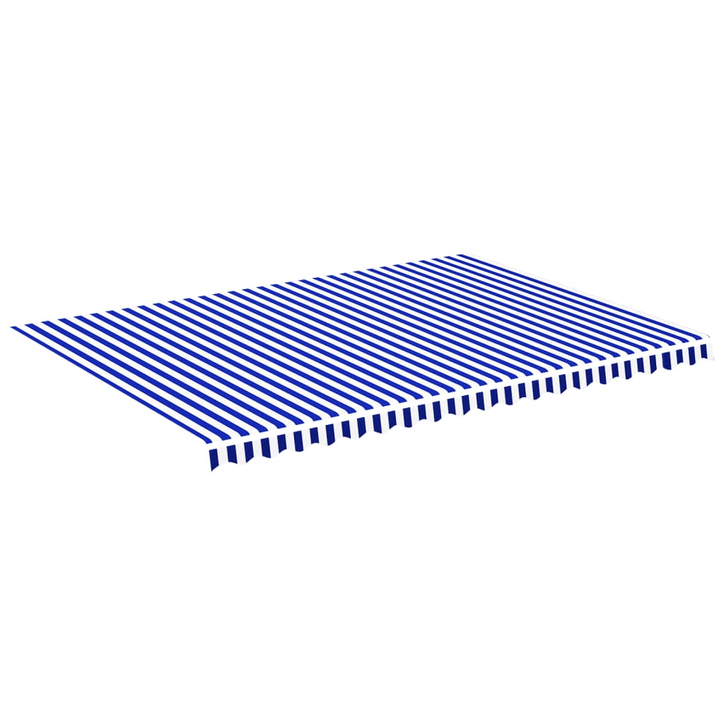 Tecido de substituição para toldo 5x3,5 m azul e branco - Image 2