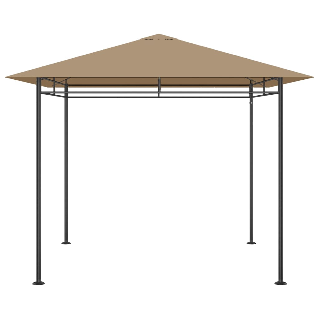 Gazebo 3x3x2,7 m 180 g/m² cinzento-acastanhado - Image 2