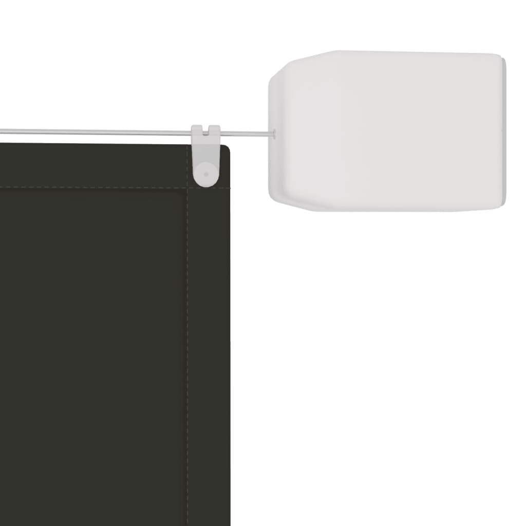 Toldo vertical 100x1200 cm tecido oxford antracite - Image 3