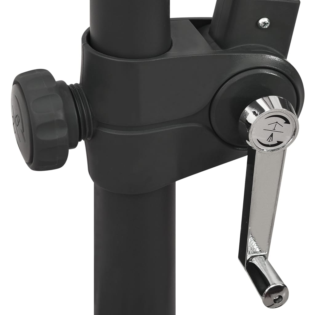 Guarda-sol cantilever c/ poste e luzes LED 300 cm bordô - Image 9