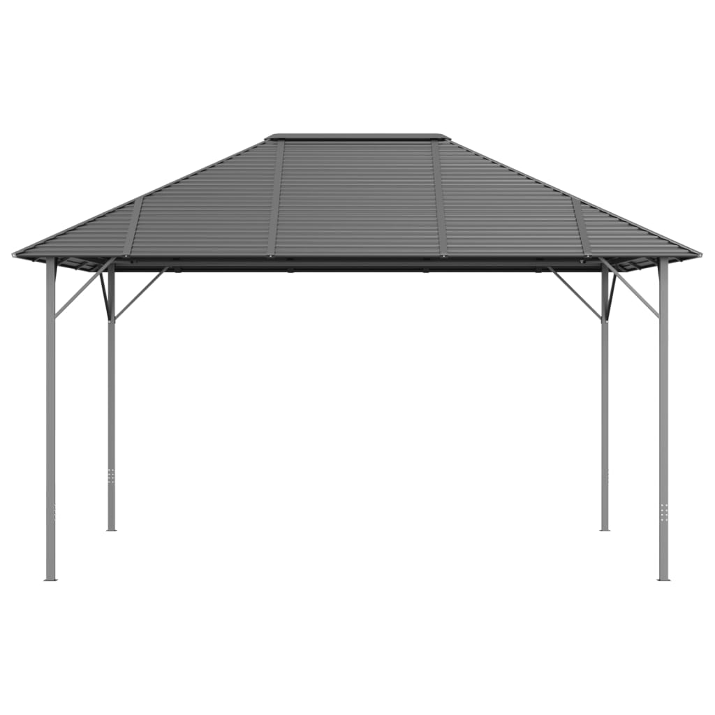 Gazebo com telhado 4x3 m antracite - Image 3