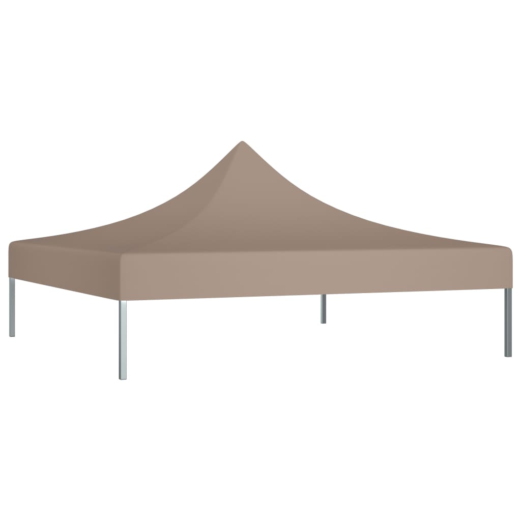 Teto para tenda de festas 3x3 m 270 g/m² cinzento-acastanhado - Image 2