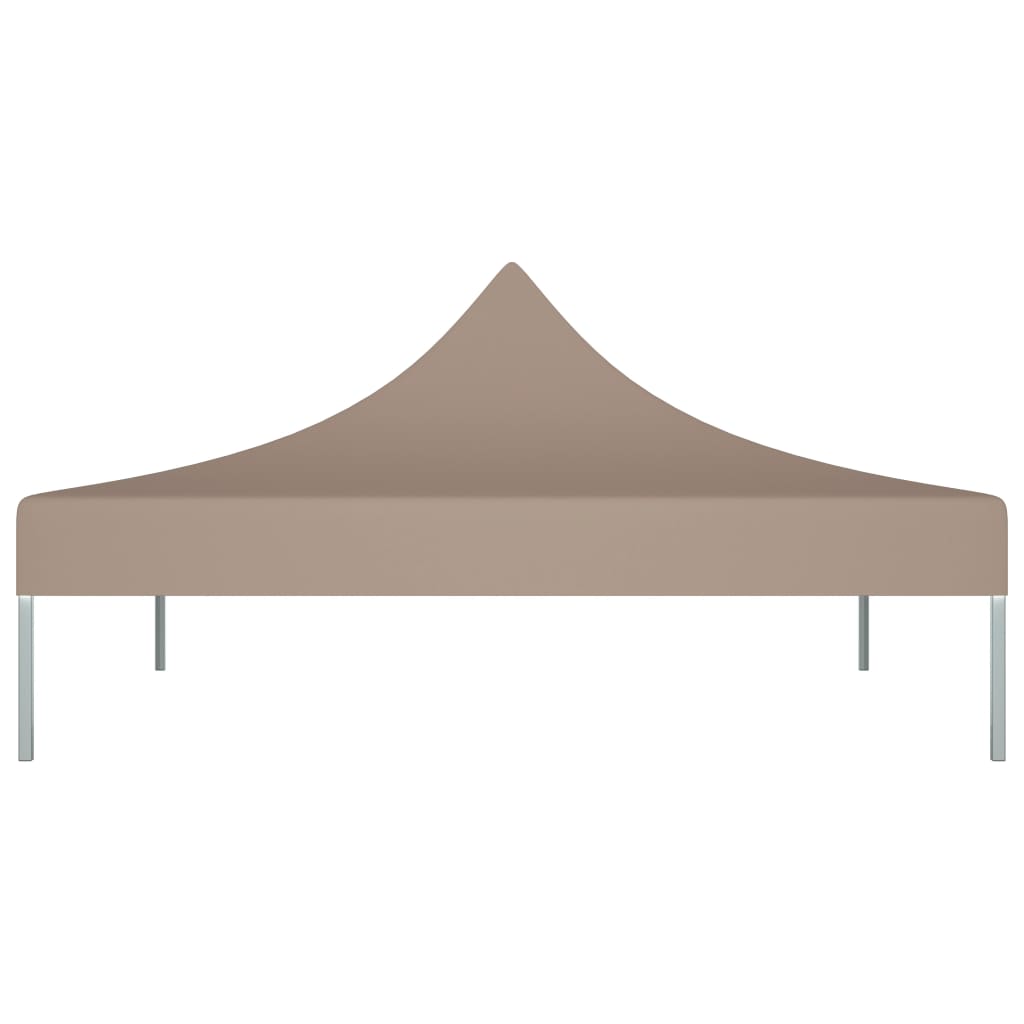 Teto para tenda de festas 3x3 m 270 g/m² cinzento-acastanhado - Image 3