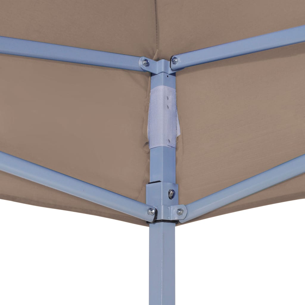 Teto para tenda de festas 3x3 m 270 g/m² cinzento-acastanhado - Image 4
