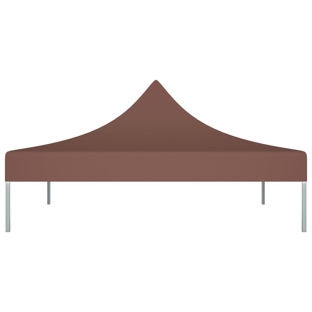 Teto para tenda de festas 3x3 m 270 g/m² castanho - Image 3