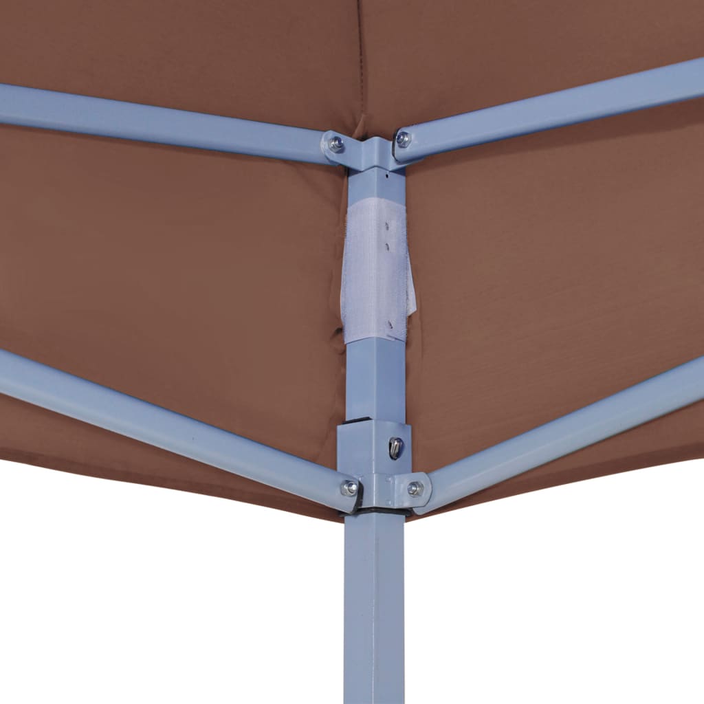 Teto para tenda de festas 3x3 m 270 g/m² castanho - Image 4