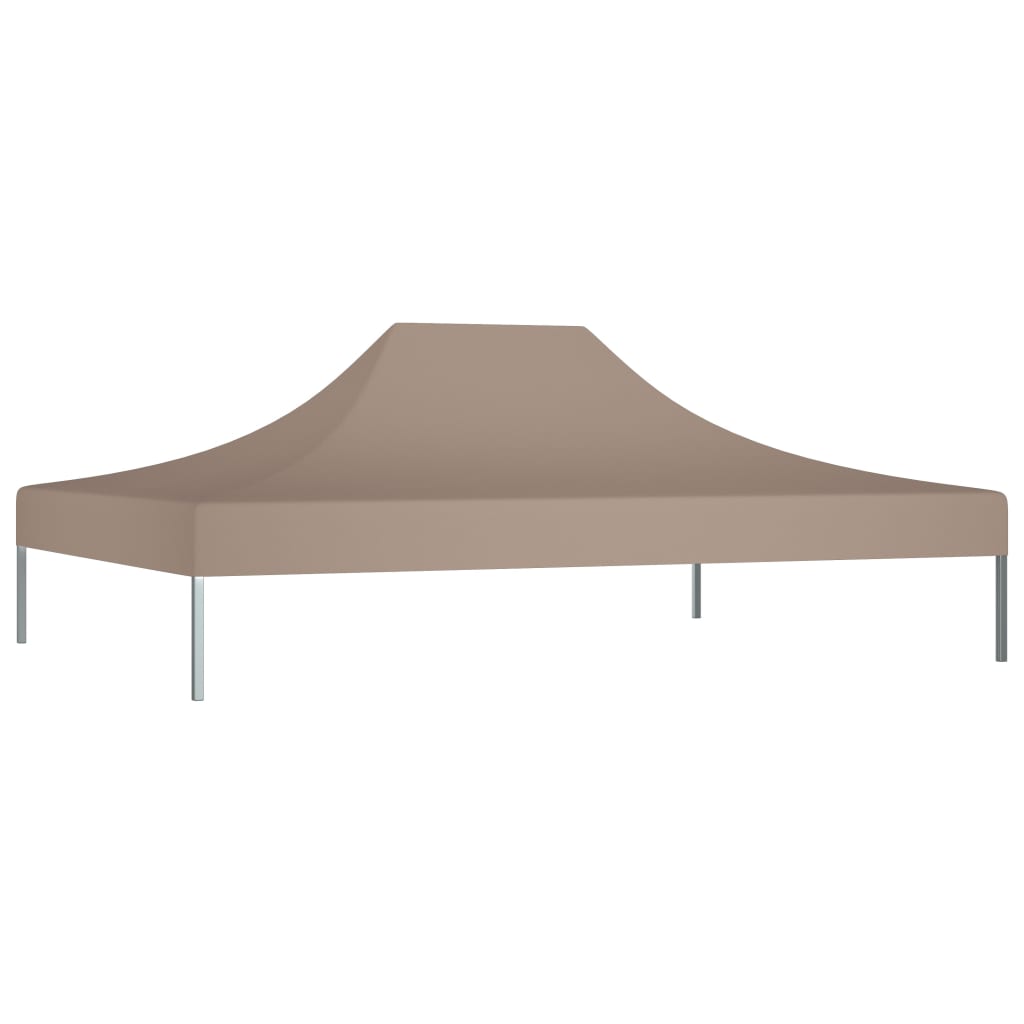 Teto para tenda de festas 4x3 m 270 g/m² cinzento-acastanhado - Image 2