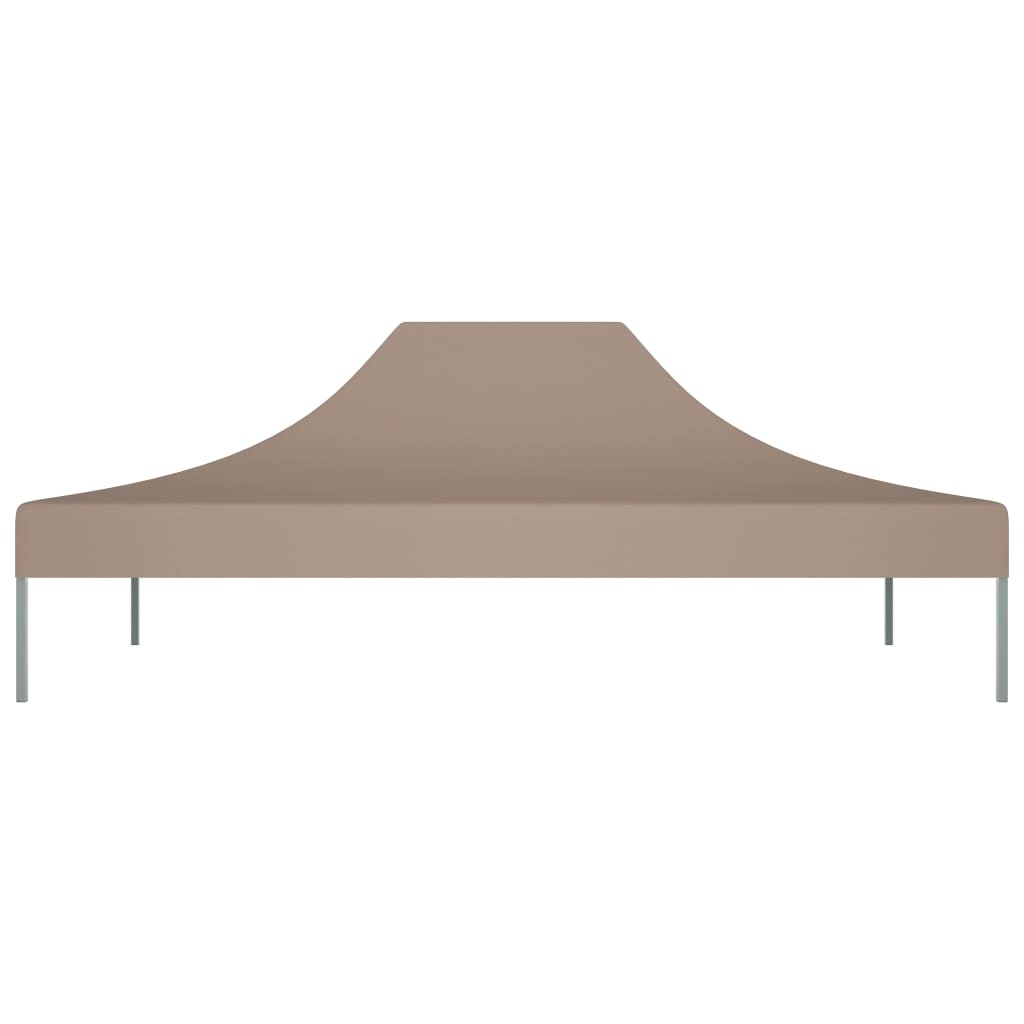 Teto para tenda de festas 4x3 m 270 g/m² cinzento-acastanhado - Image 3