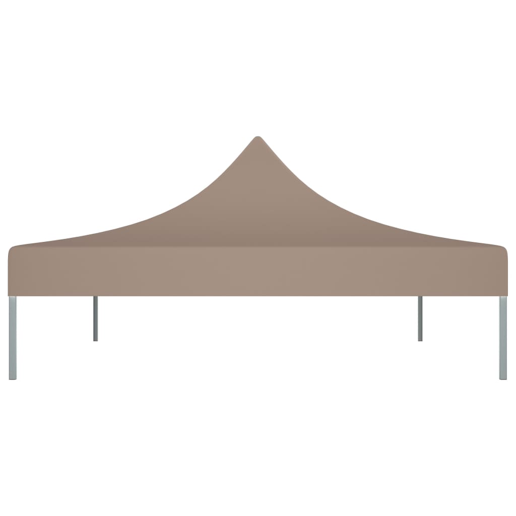 Teto para tenda de festas 4x3 m 270 g/m² cinzento-acastanhado - Image 4