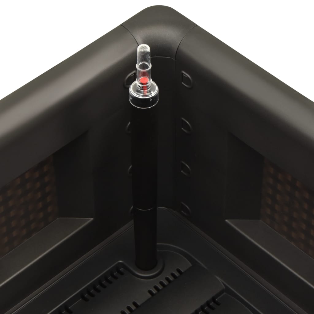 Vaso/floreira c/ sistema rega automática 100x43x33cm antracite - Image 5