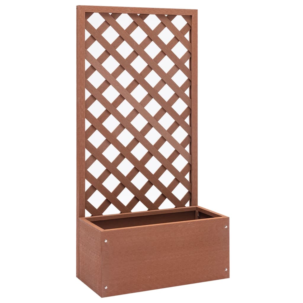 Vaso com treliça WPC 70x30x135 cm