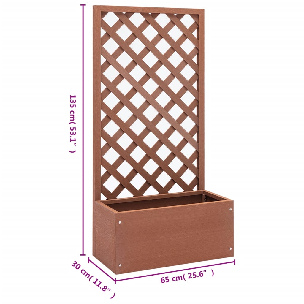 Vaso com treliça WPC 70x30x135 cm - Image 7