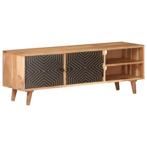 Móvel de TV 115x30x39 cm madeira de acácia maciça