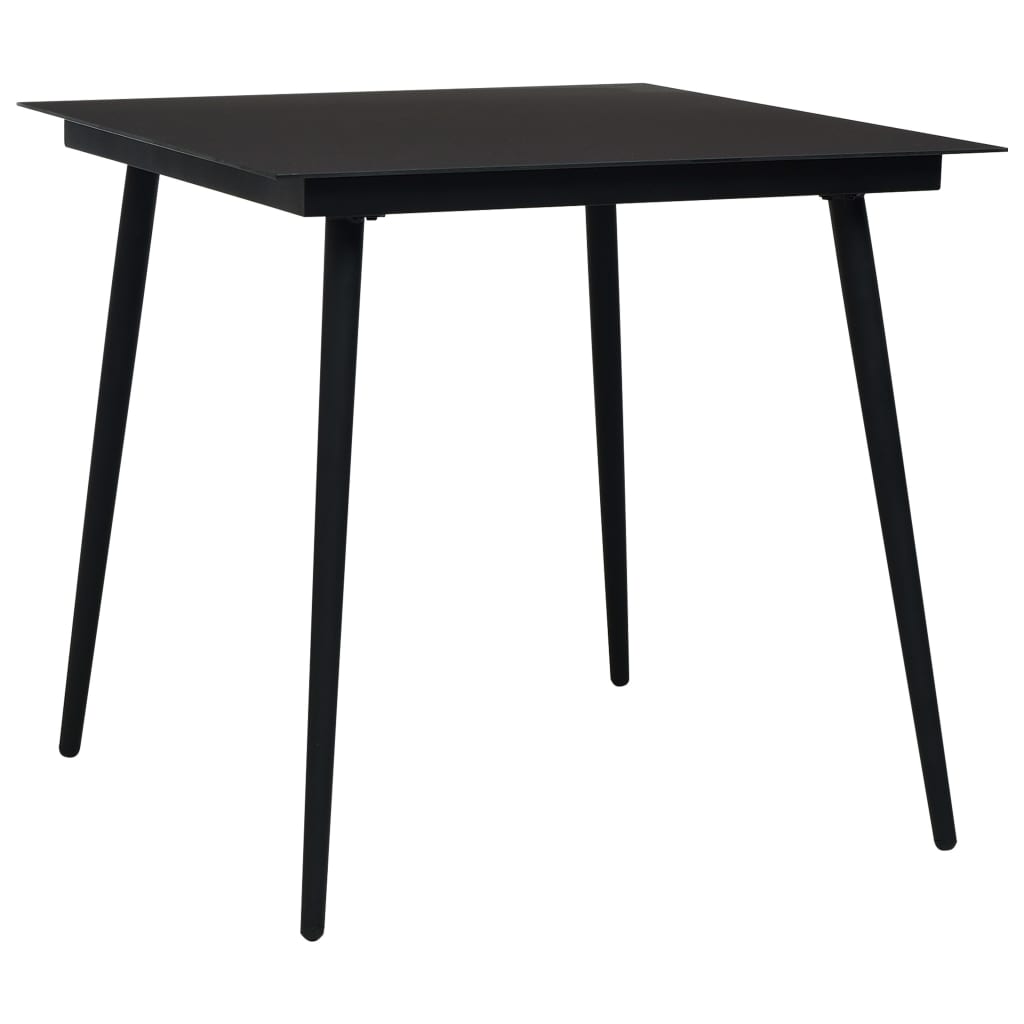5 pcs conjunto de jantar p/ jardim corda de algodão e aço preto - Image 2