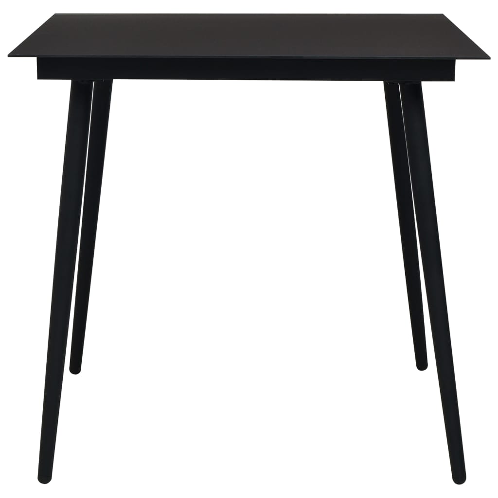 5 pcs conjunto de jantar p/ jardim corda de algodão e aço preto - Image 3