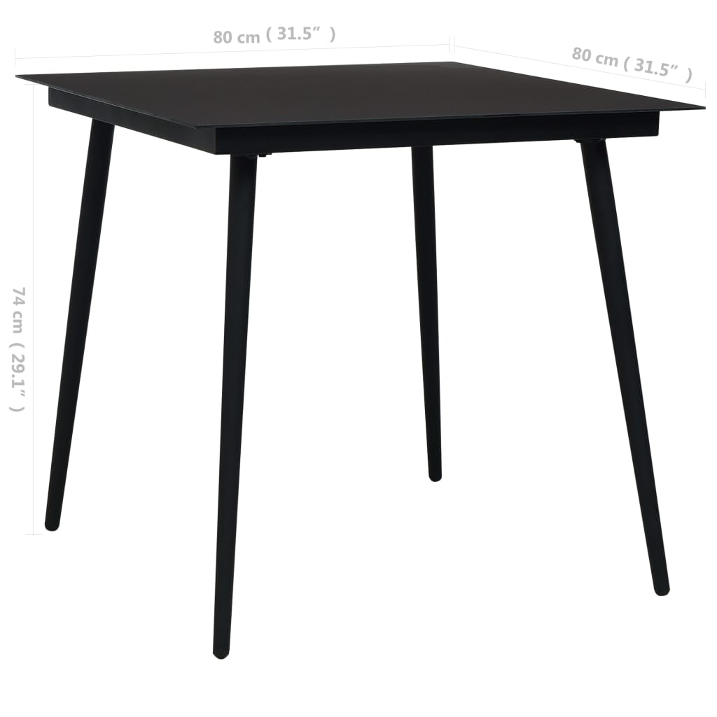 5 pcs conjunto de jantar p/ jardim corda de algodão e aço preto - Image 10