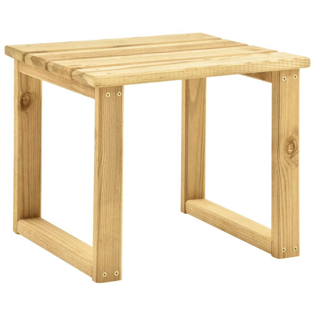 Espreguiçadeira com mesa madeira de pinho impregnada verde - Image 9