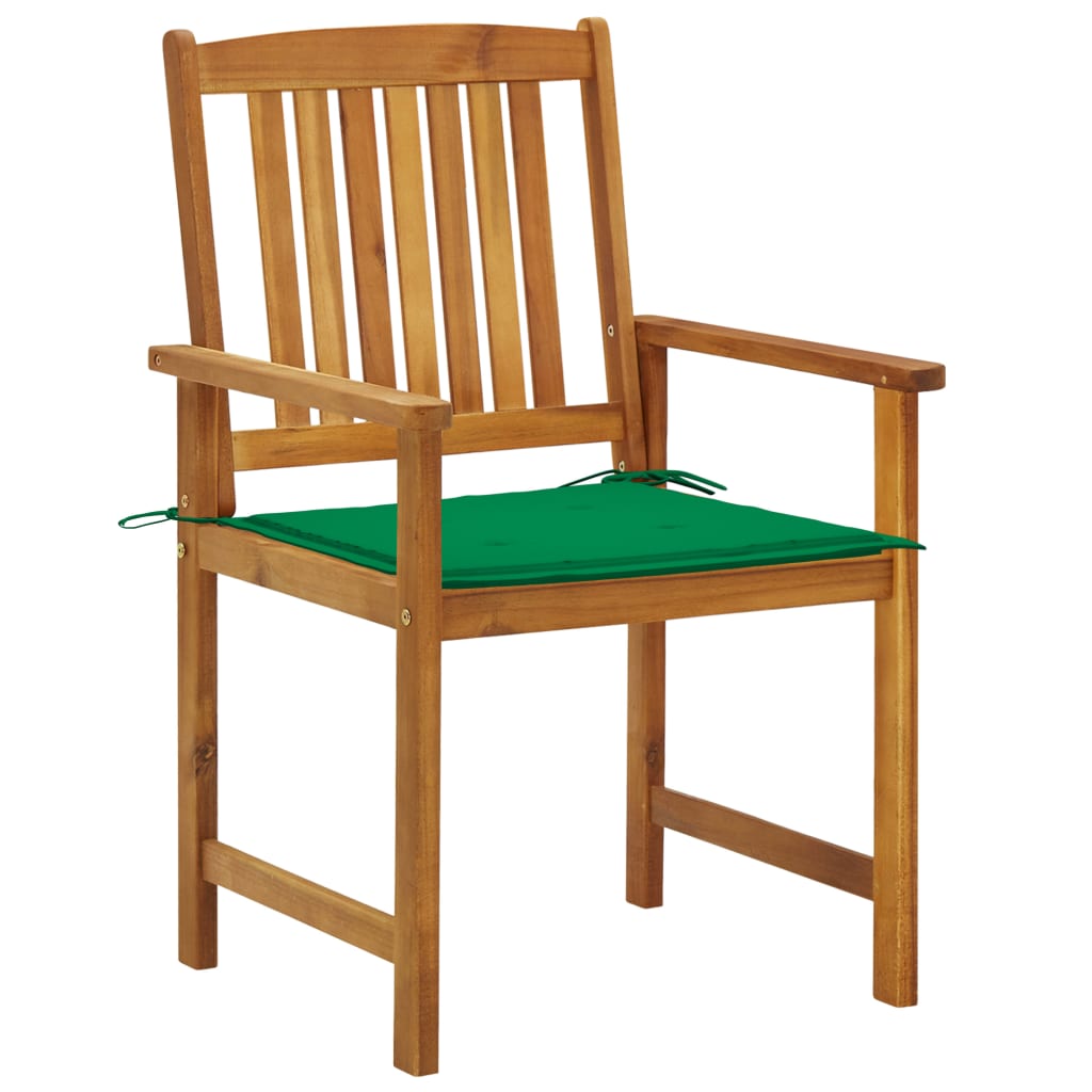 Cadeiras de jardim com almofadões 2 pcs acácia maciça - Image 2