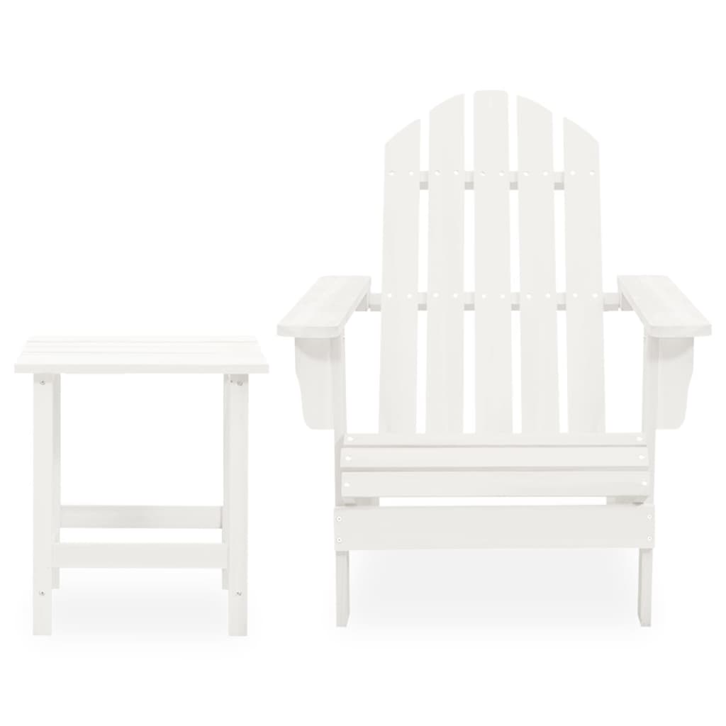 Cadeira de jardim Adirondack com mesa madeira de abeto branco - Image 2