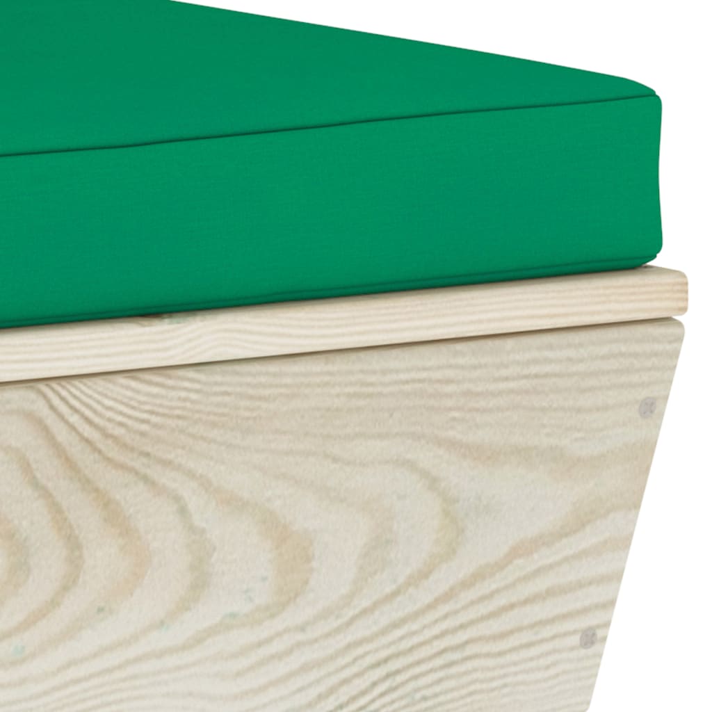 6 pcs conjunto lounge de paletes + almofadões madeira de abeto - Image 9