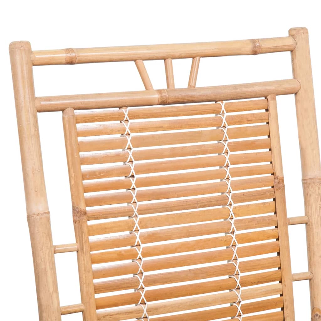 Cadeira de baloiço com almofadão bambu - Image 4