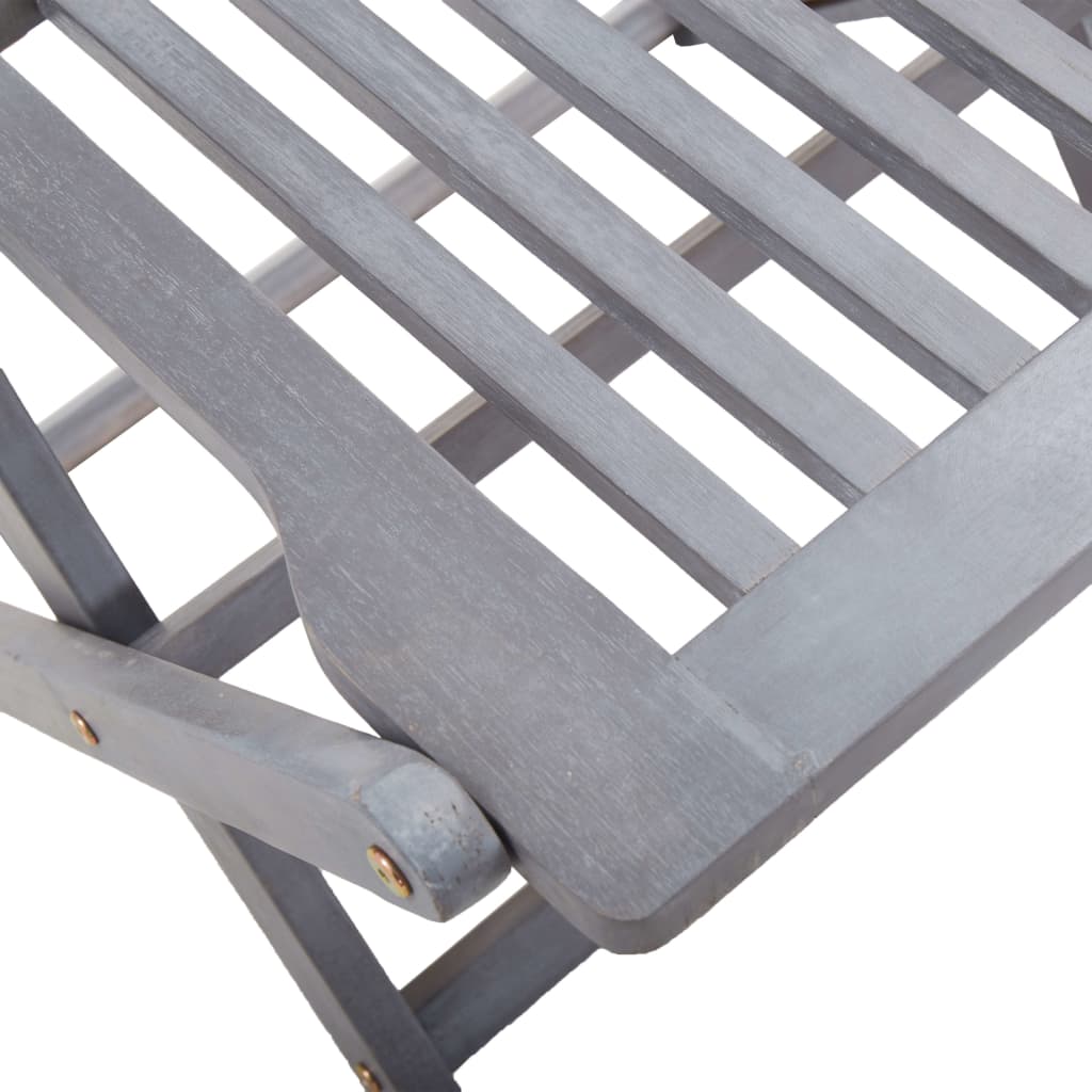 Cadeiras exterior dobráveis c/ almofadões 4 pcs acácia maciça - Image 8