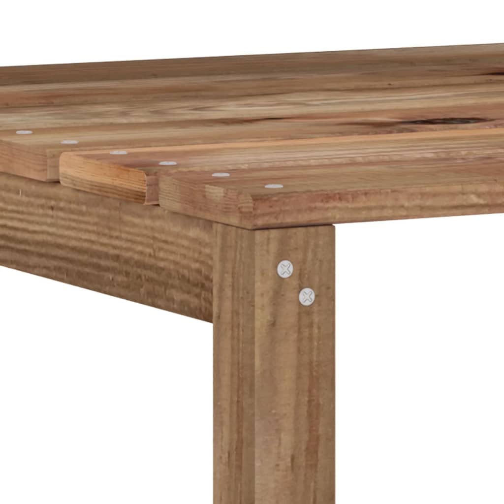 2 pcs conj. lounge jardim madeira de pinho impregnada castanho - Image 6