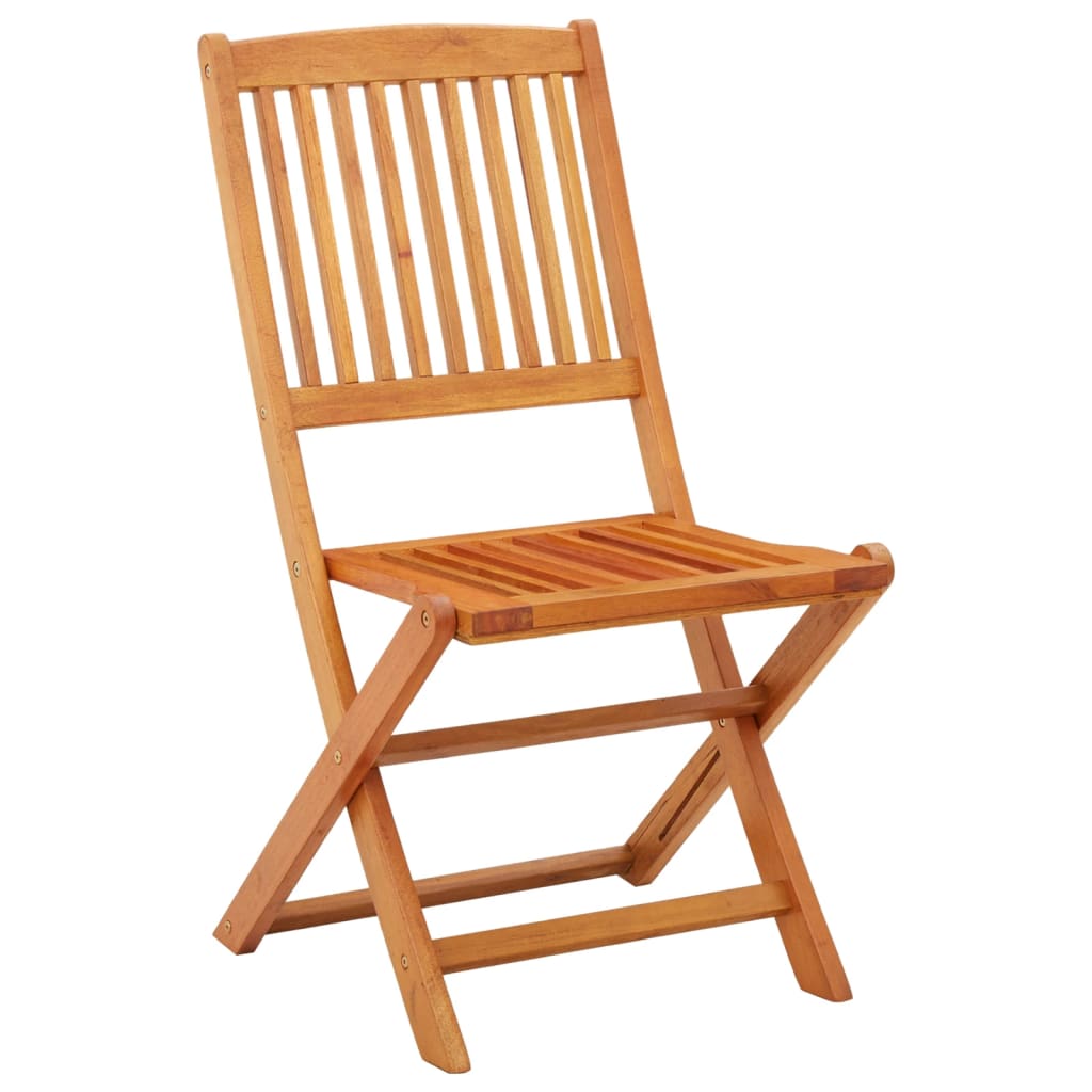 Cadeiras de jardim dobráveis 2 pcs eucalipto maciço - Image 2