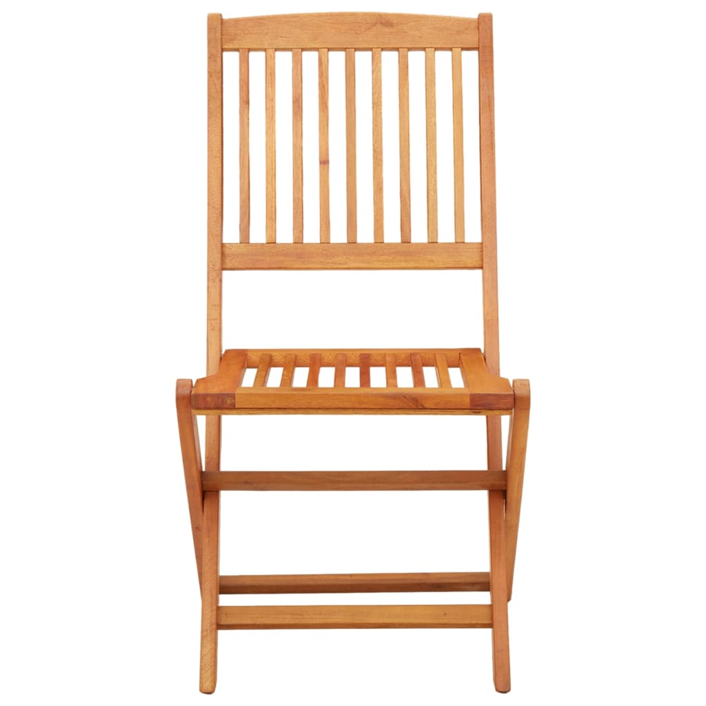 Cadeiras de jardim dobráveis 2 pcs eucalipto maciço - Image 3