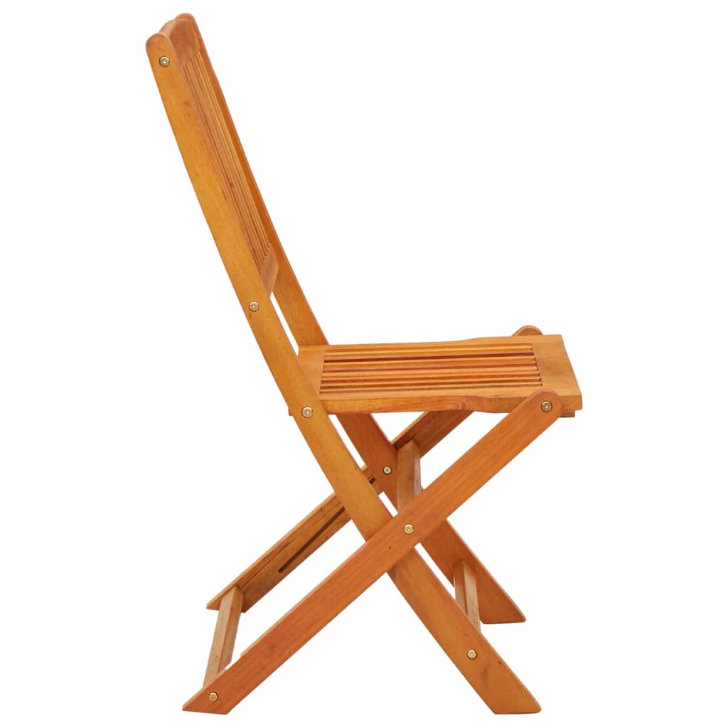 Cadeiras de jardim dobráveis 2 pcs eucalipto maciço - Image 4