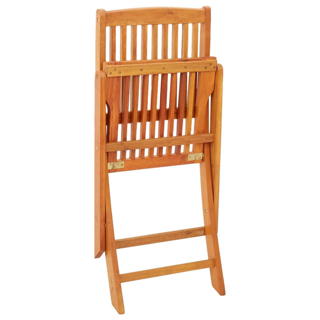 Cadeiras de jardim dobráveis 2 pcs eucalipto maciço - Image 6