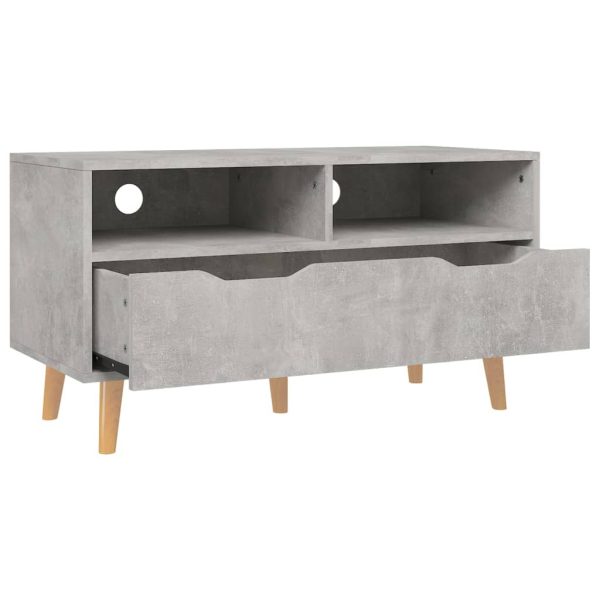 Móvel de TV 90x40x48,5 cm derivados de madeira cinza sonoma - Image 3