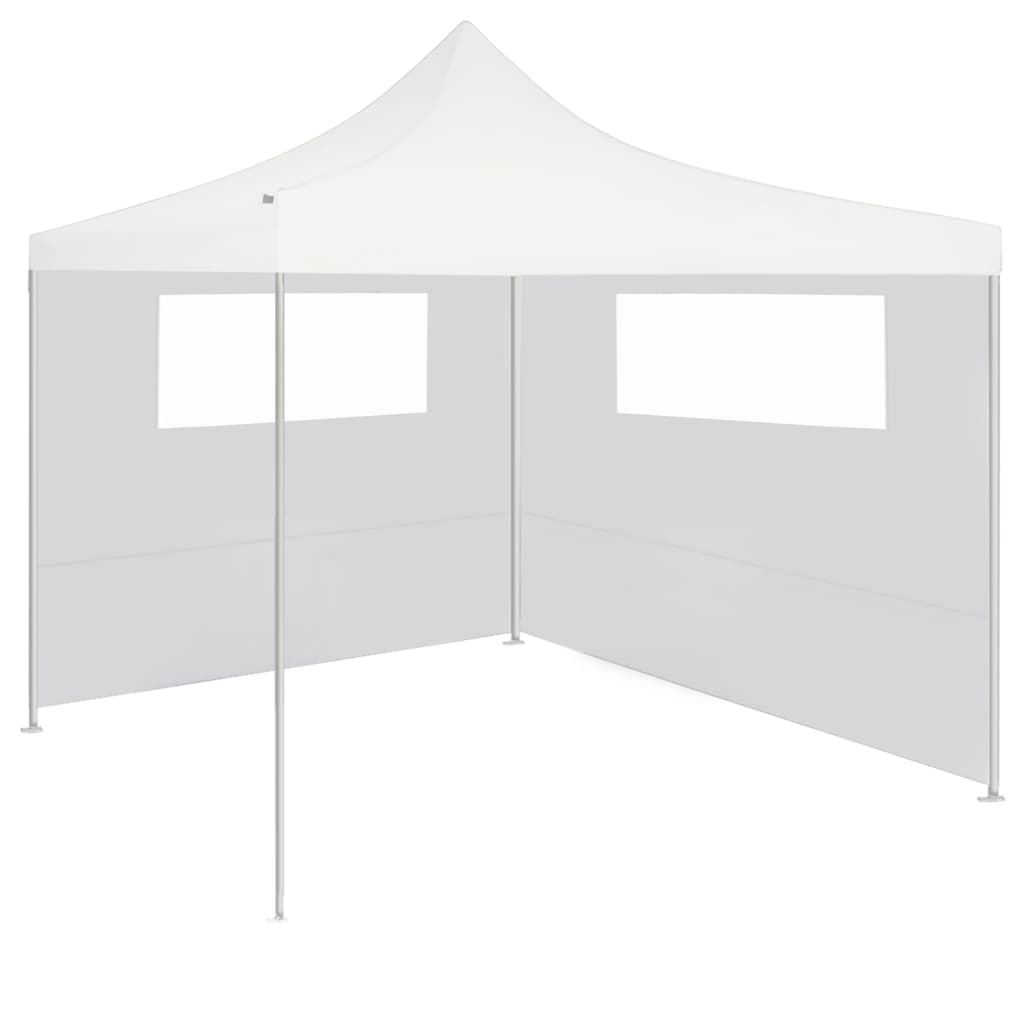Paredes laterais para gazebo com janelas 2 pcs branco - Image 3