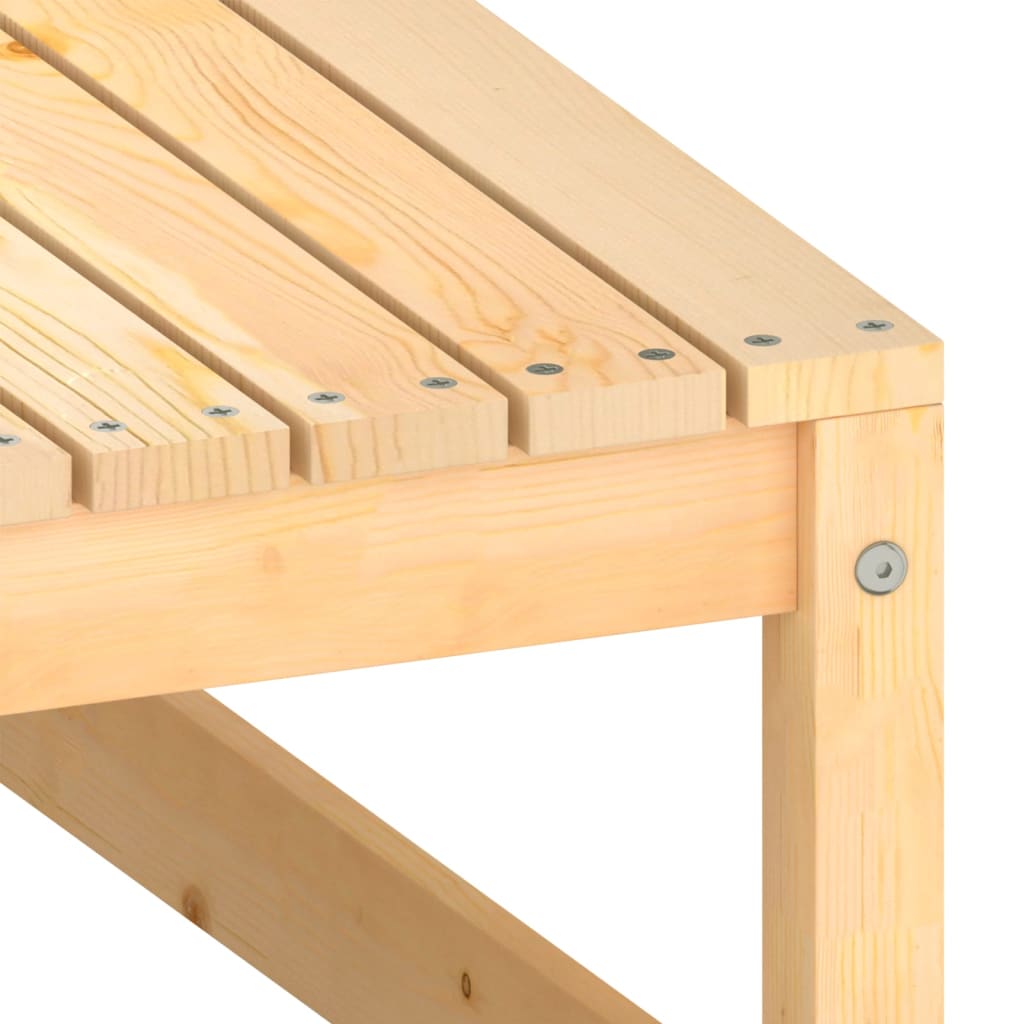 2 pcs conjunto lounge de jardim pinho maciço - Image 9