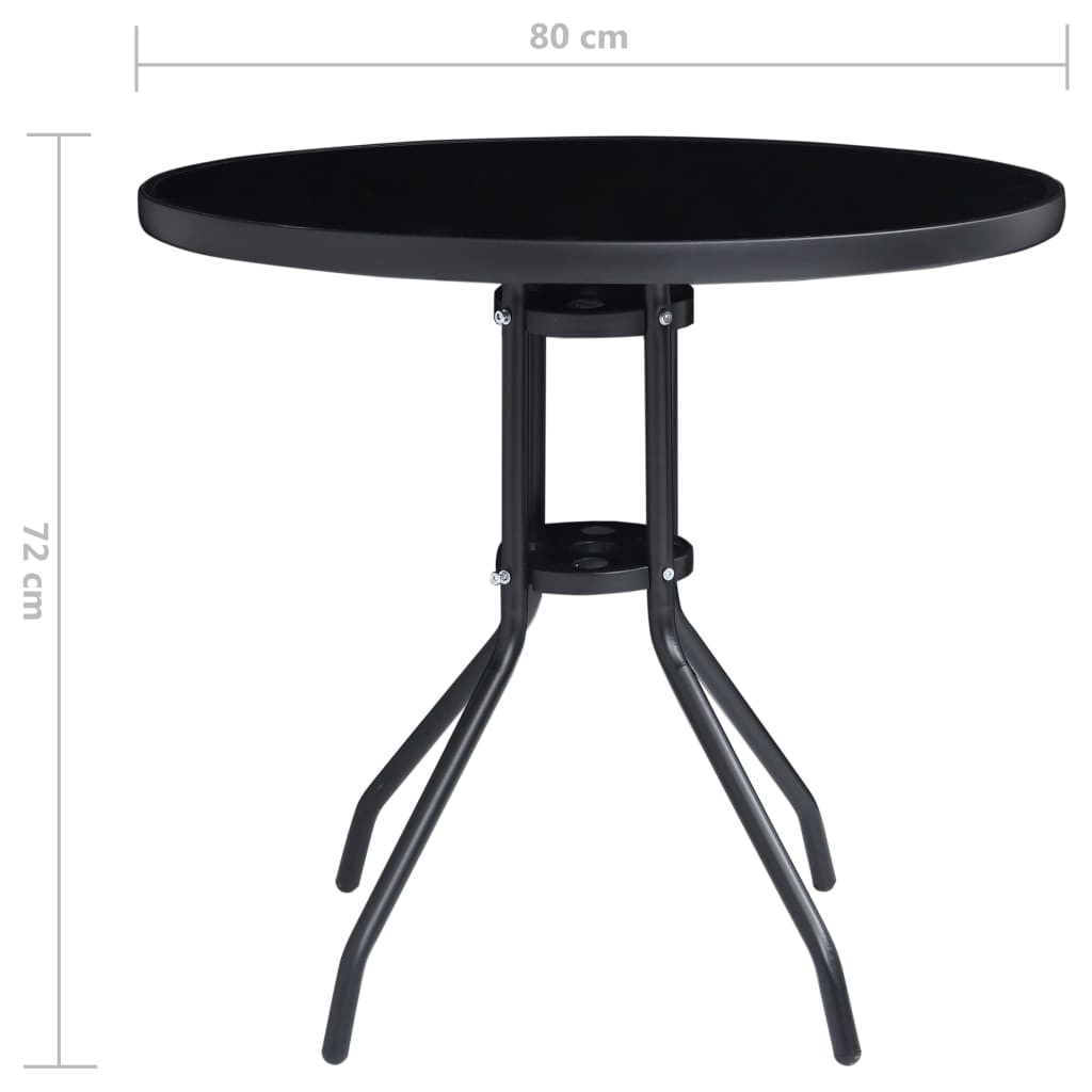 5 pcs conjunto de bistrô preto e antracite - Image 10