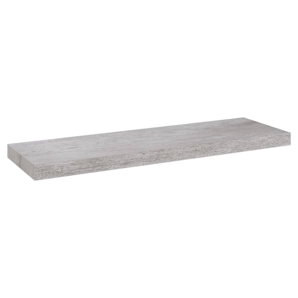 Prateleiras de parede 2 pcs 80x23,5x3,8cm MDF cinzento-cimento - Image 3