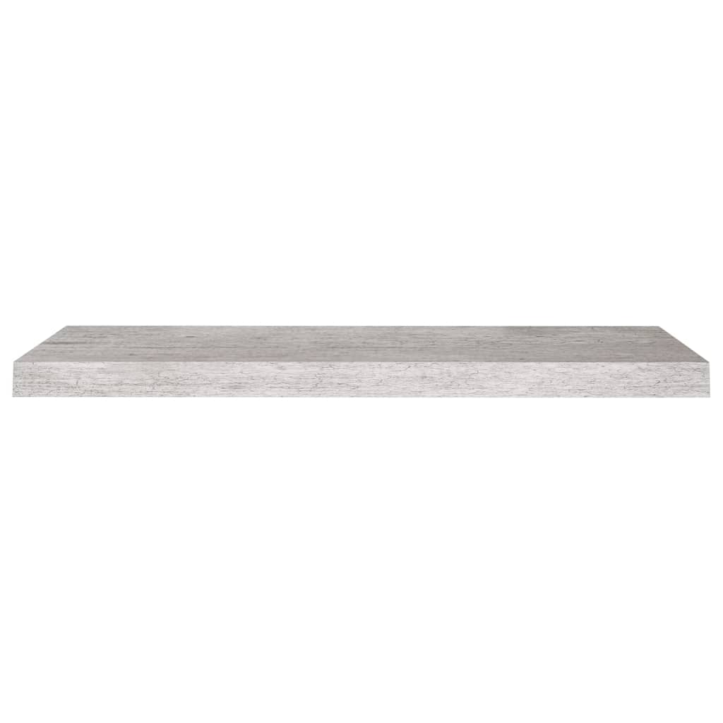Prateleiras de parede 2 pcs 80x23,5x3,8cm MDF cinzento-cimento - Image 4