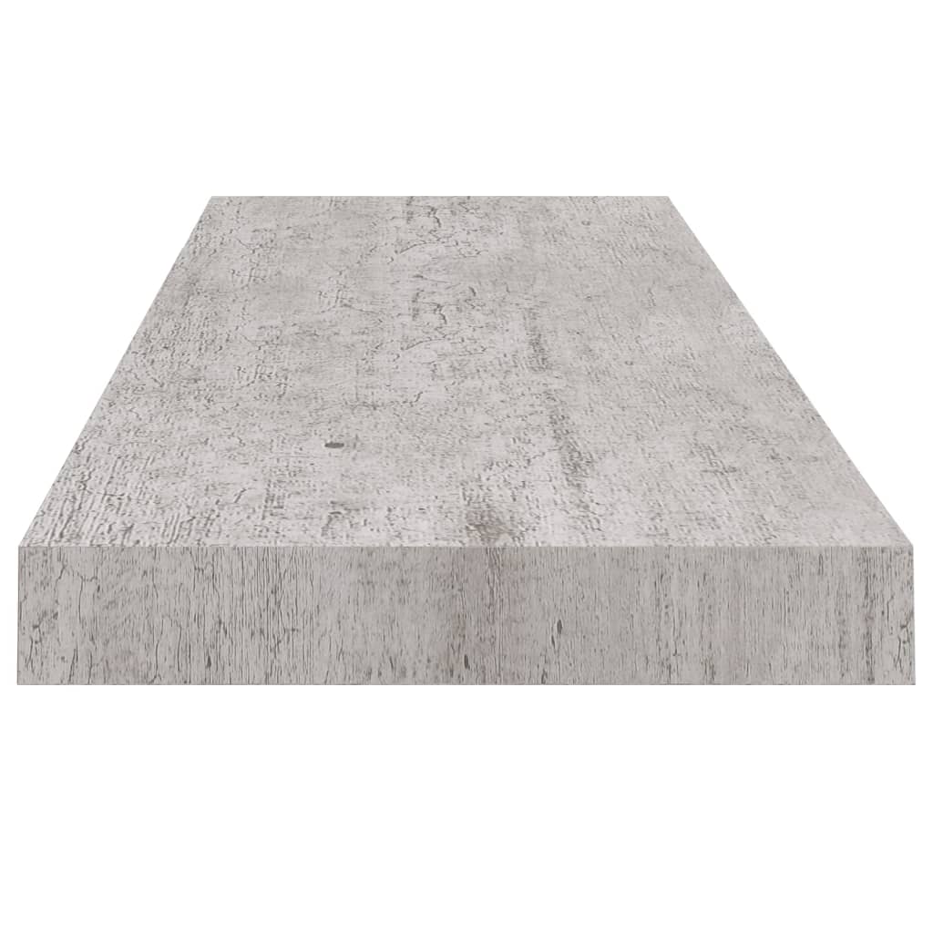 Prateleiras de parede 2 pcs 80x23,5x3,8cm MDF cinzento-cimento - Image 5