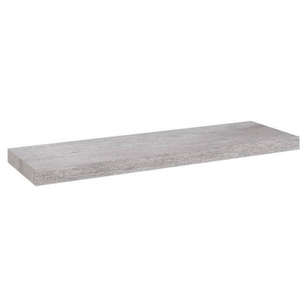 Prateleiras de parede 4 pcs 80x23,5x3,8cm MDF cinzento-cimento - Image 3