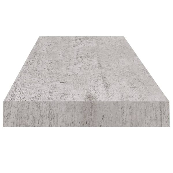 Prateleiras de parede 4 pcs 80x23,5x3,8cm MDF cinzento-cimento - Image 5
