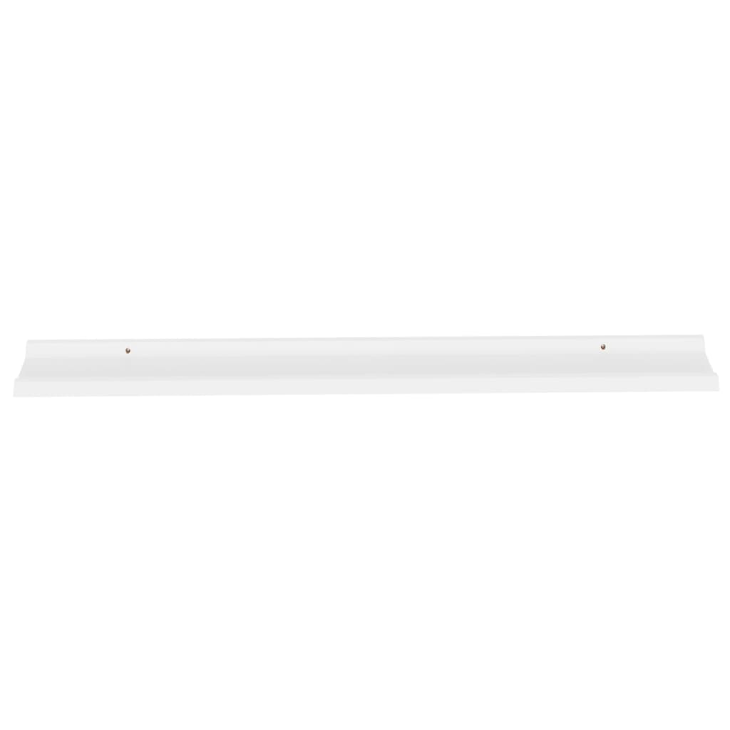 Prateleiras de parede 2 pcs 115x9x3 cm branco - Image 5