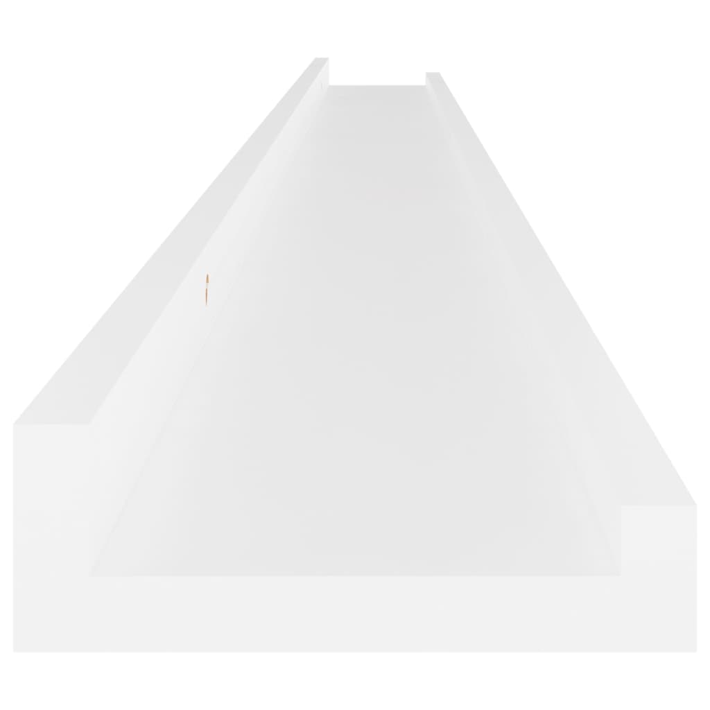 Prateleiras de parede 2 pcs 115x9x3 cm branco - Image 6