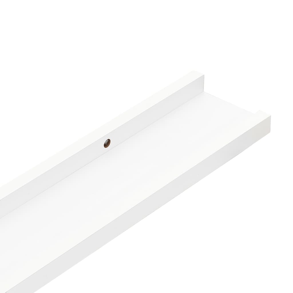 Prateleiras de parede 2 pcs 115x9x3 cm branco - Image 7