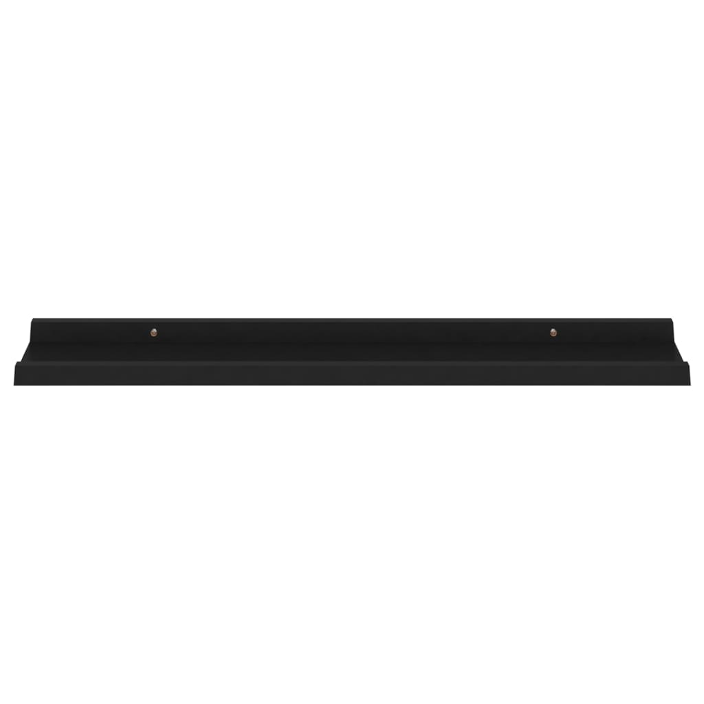 Prateleiras de parede 4 pcs 80x9x3 cm preto - Image 3